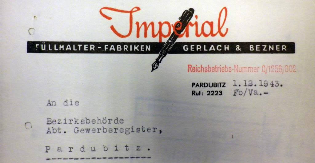 1939 - Briefpapier von Firma Imperial
