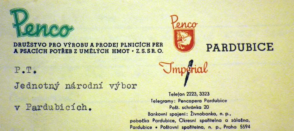 1945 - Briefpapier von Genossenschaft Penco, benutzt bis 1950