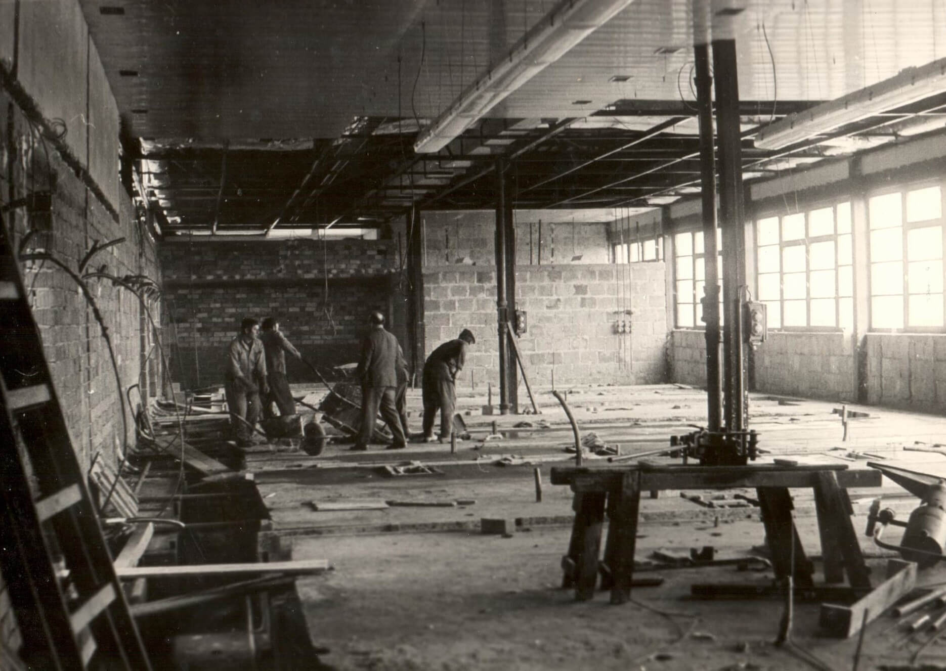 Bau des neuen Betriebs (Sommer 1974)